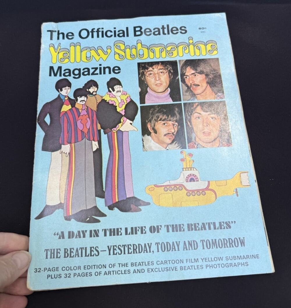 The Official Beatles Yellow Submarine Magazine 1968 Illustrated Music EUC